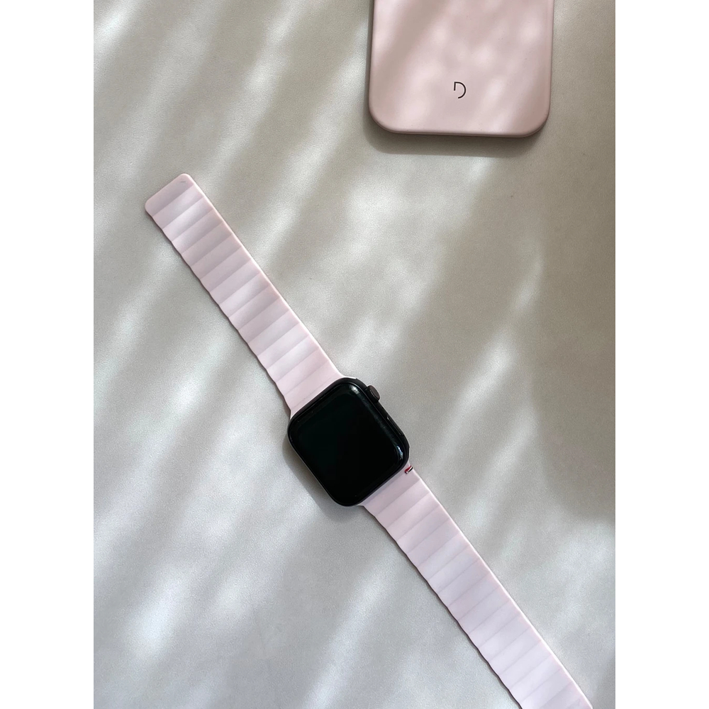  Ремешок Decoded Sillicone Magnetic Traction Strap для Apple Watch 6/SE/5/4 (44mm) силиликон,розовый